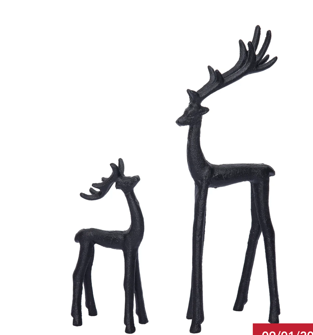 Black deer figurines 