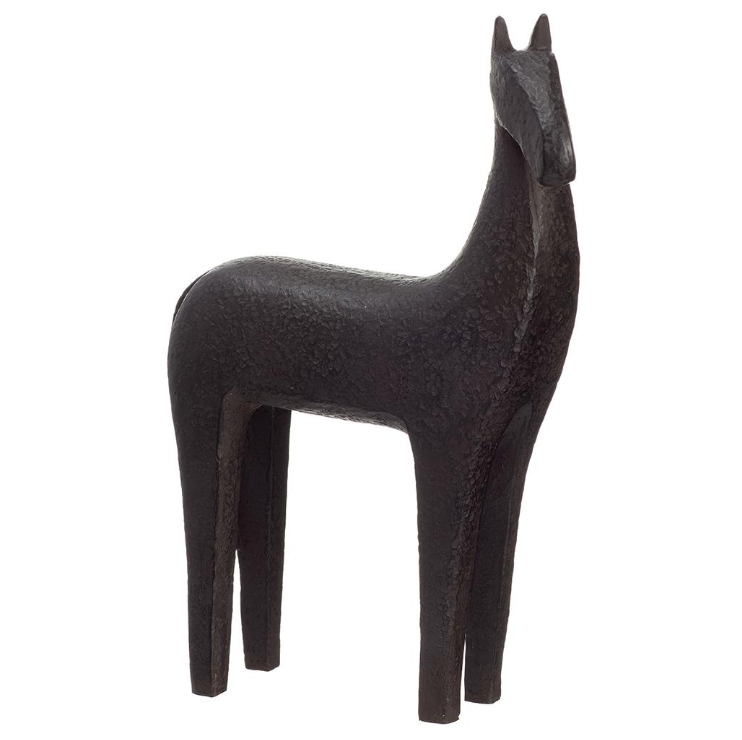 Black horse figurine 