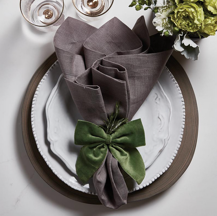 Velvet Bow Napkin Tie