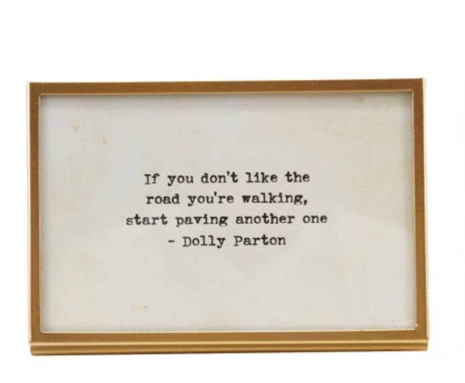 Gold Frame with Saying