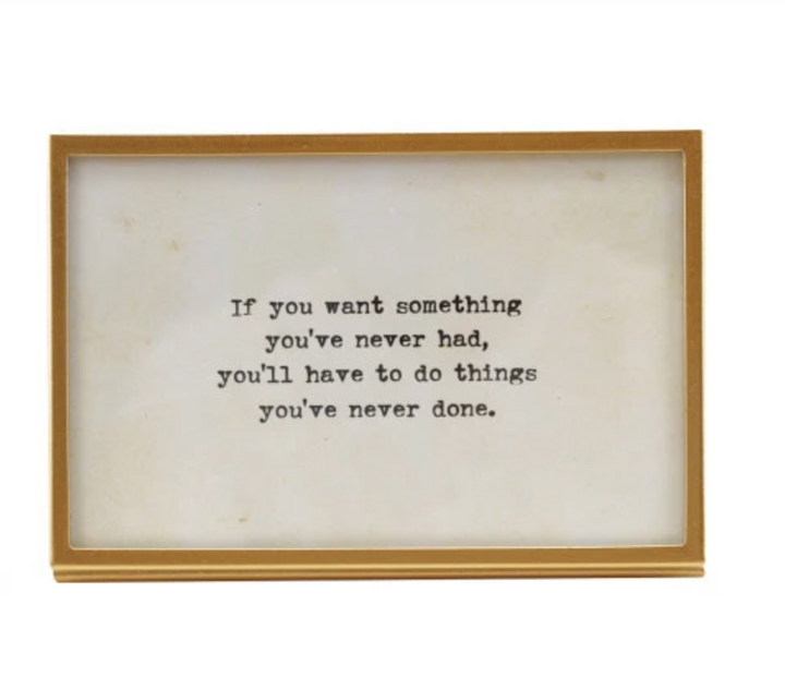 Gold Frame with Saying