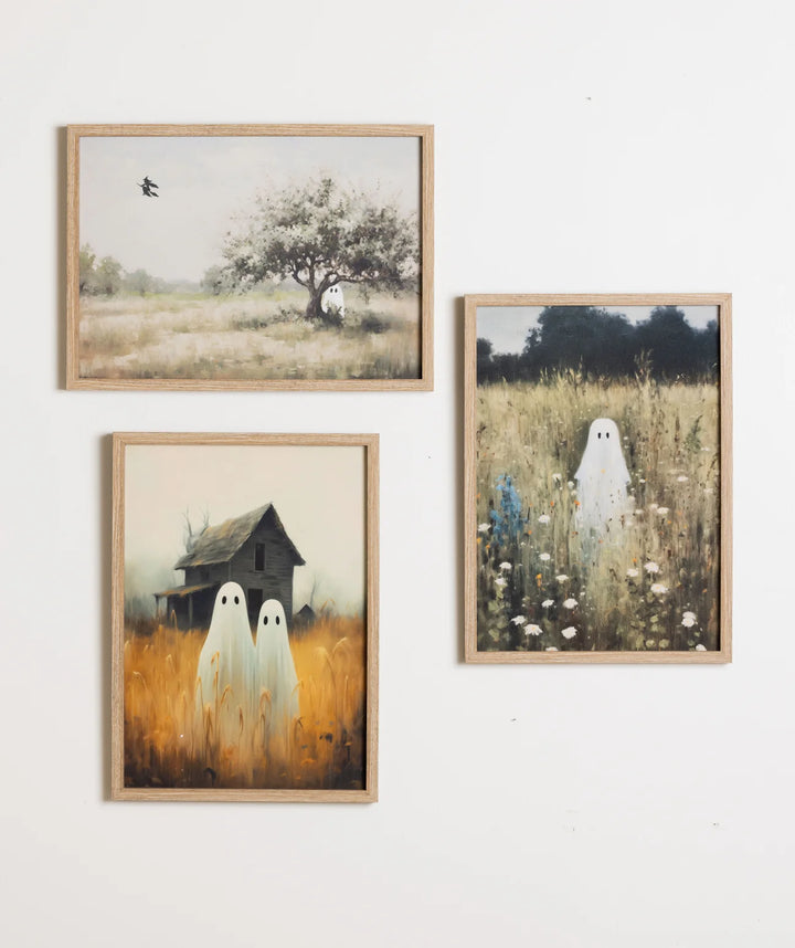 Hiding Ghost Framed Wall Decor