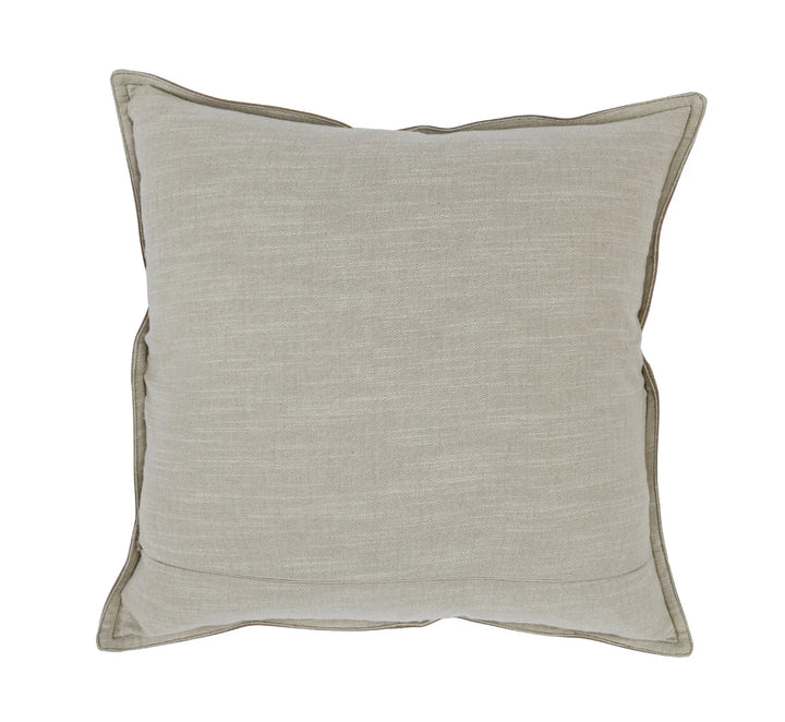 Sandstorm Taupe Leather 22x22 Pillow