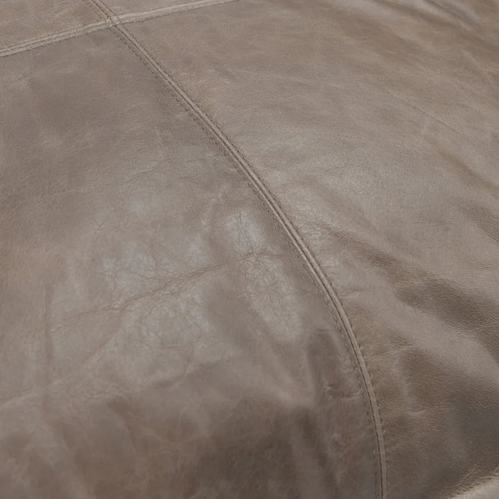 Sandstorm Taupe Leather 22x22 Pillow
