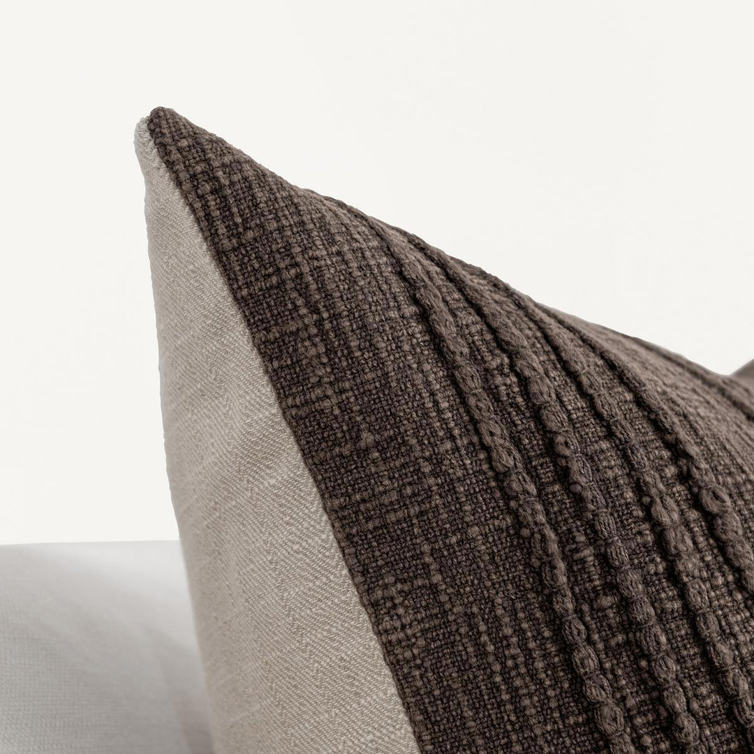 Gratitude Ganache Brown 22x22 Pillow
