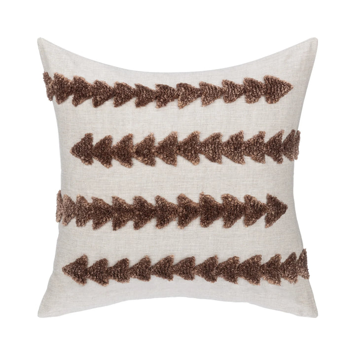 Textured Frothed Brown Pillow