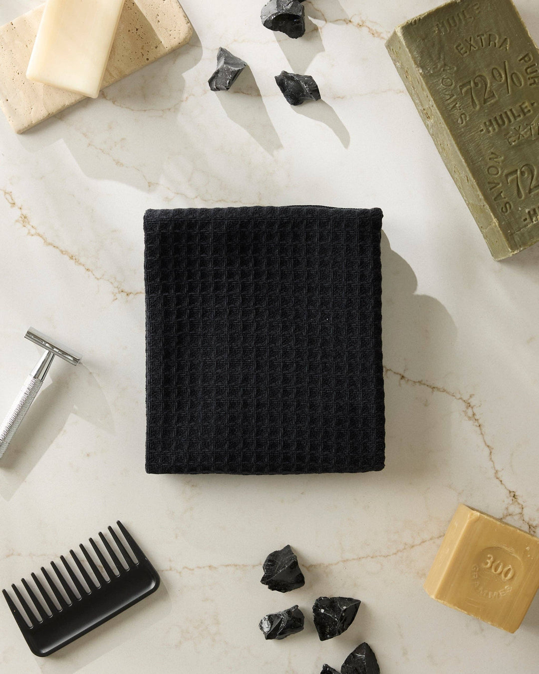 onyx truffle geometry hand towel