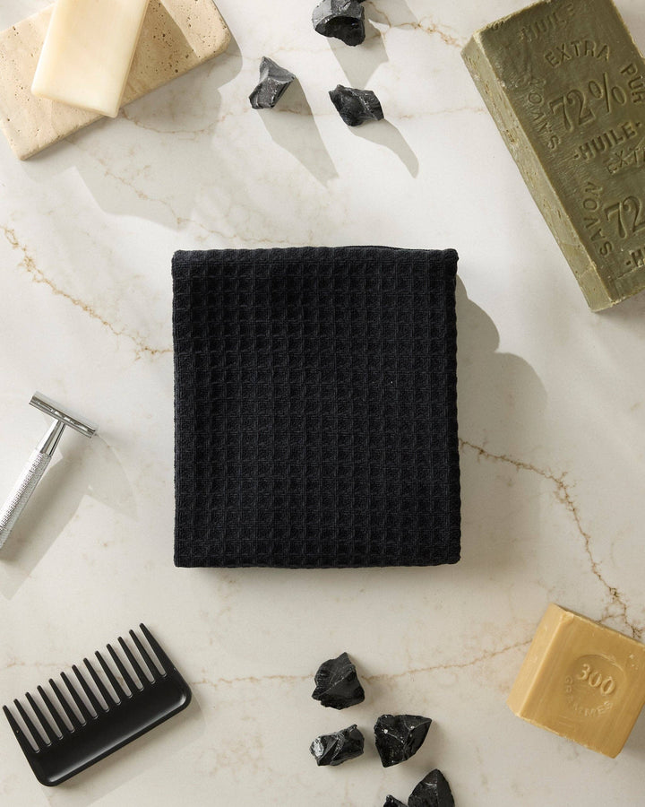onyx truffle geometry hand towel