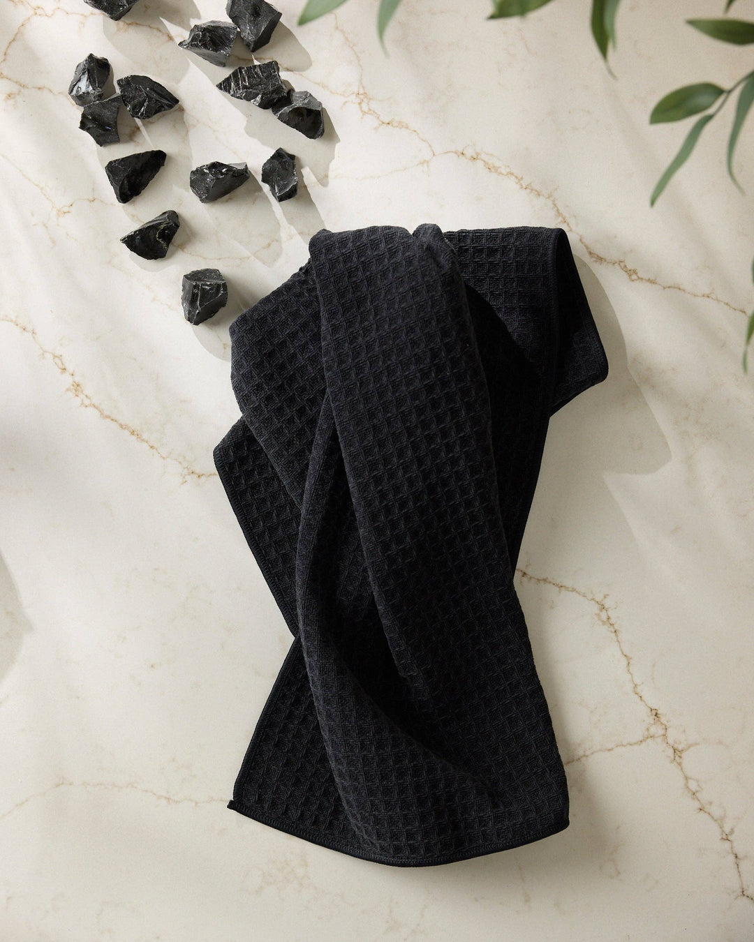 onyx truffle geometry hand towel