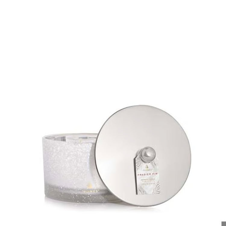 Frasier Fir Flocked 3 Wick Candle