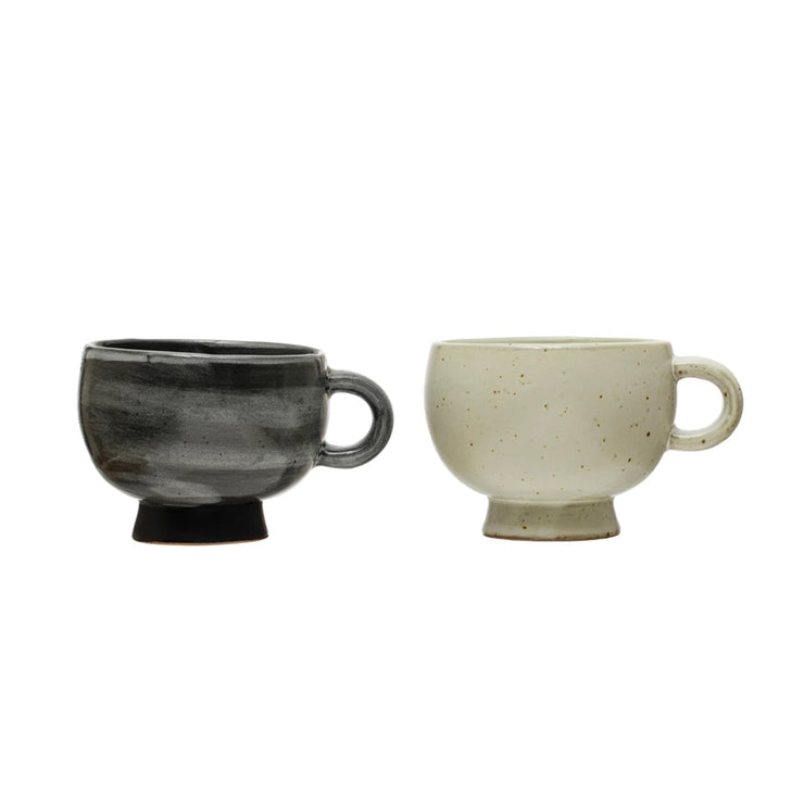 10 oz. Stoneware Footed Mug