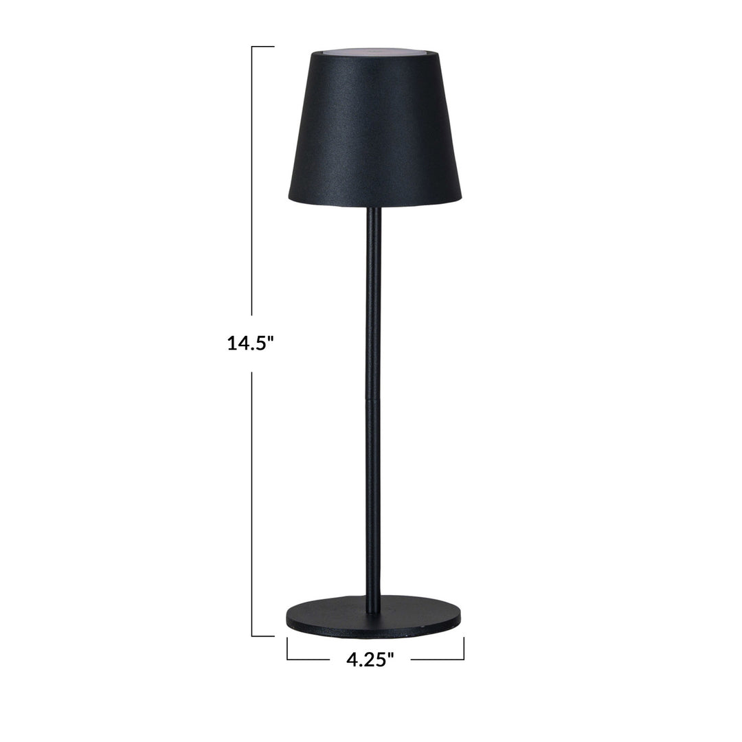 Black Rechargeable Table Lamp