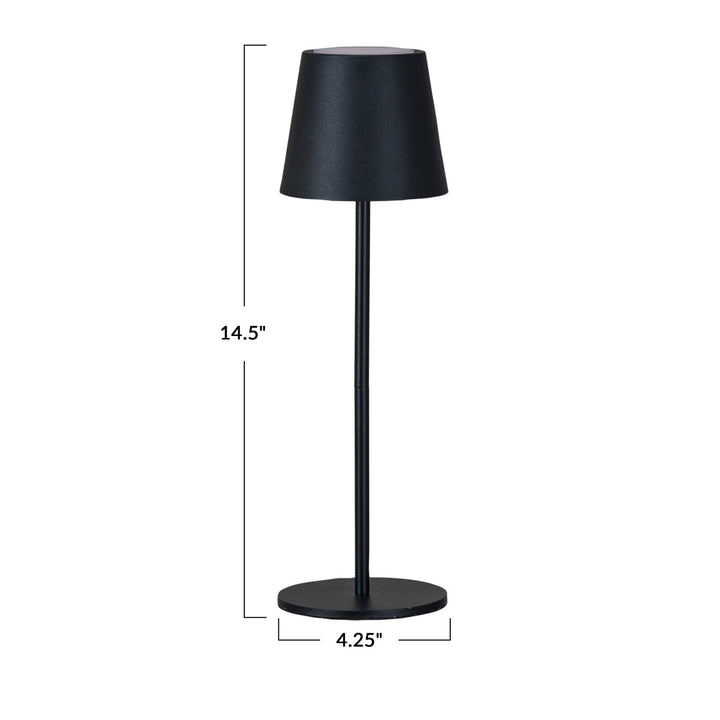 Black Rechargeable Table Lamp