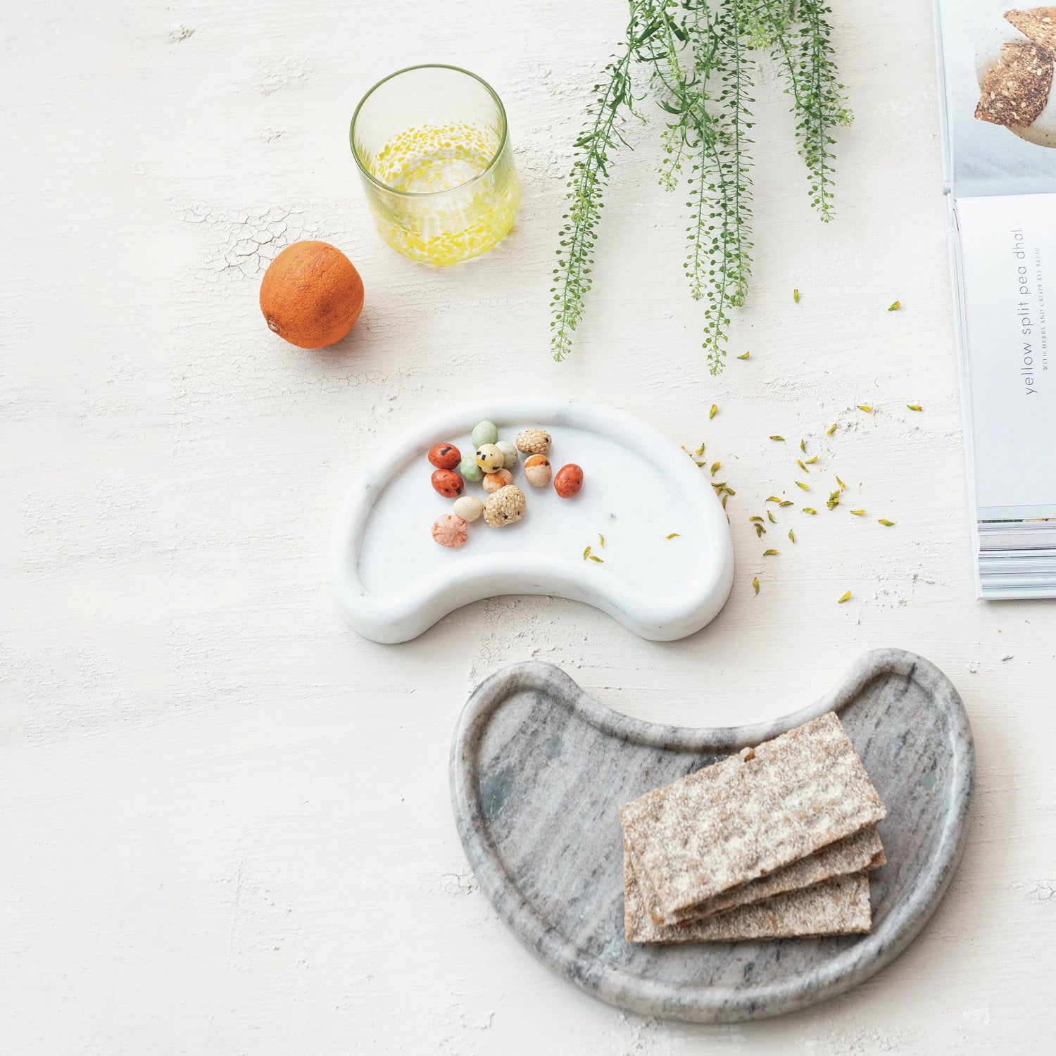 Luna Set of Marble Trays - Thumbnail 4