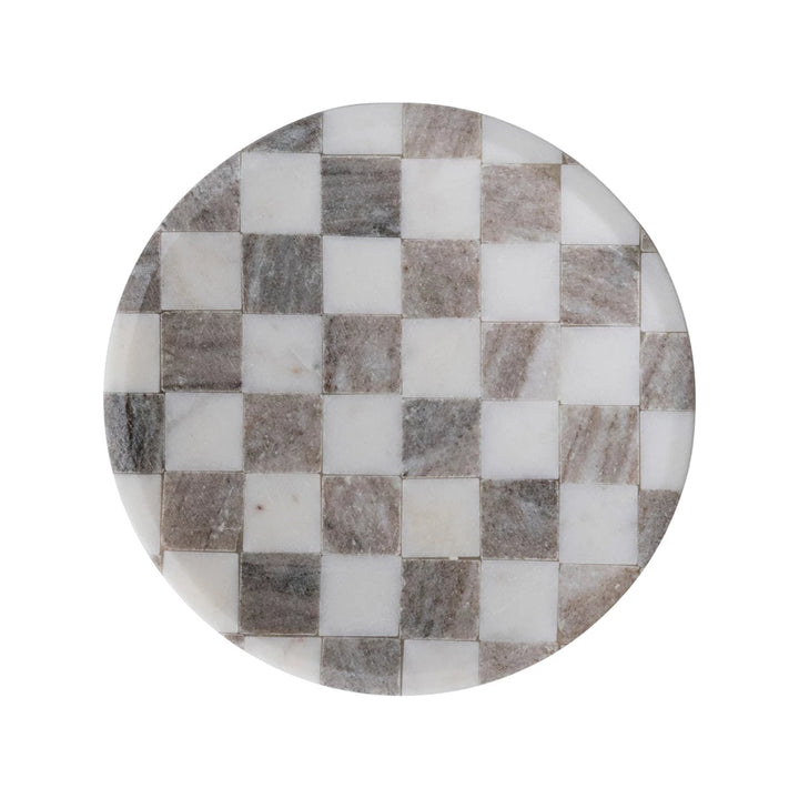 Marble Checkered Serving Tray