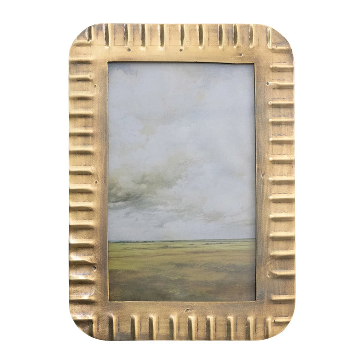vintage landscape in a gold frame 