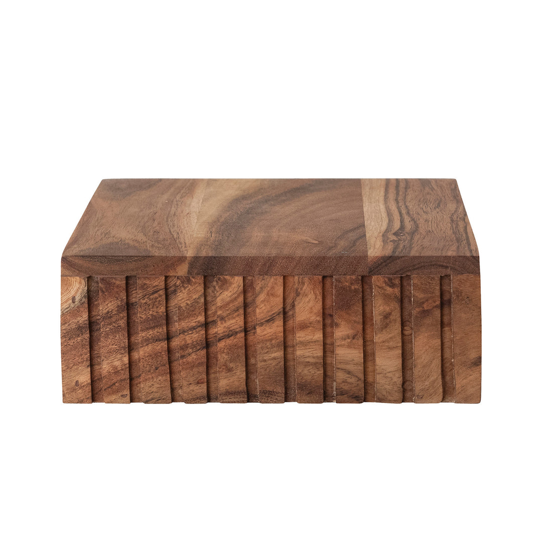 Carved Mango Wood Platform Cheese/Serving Board