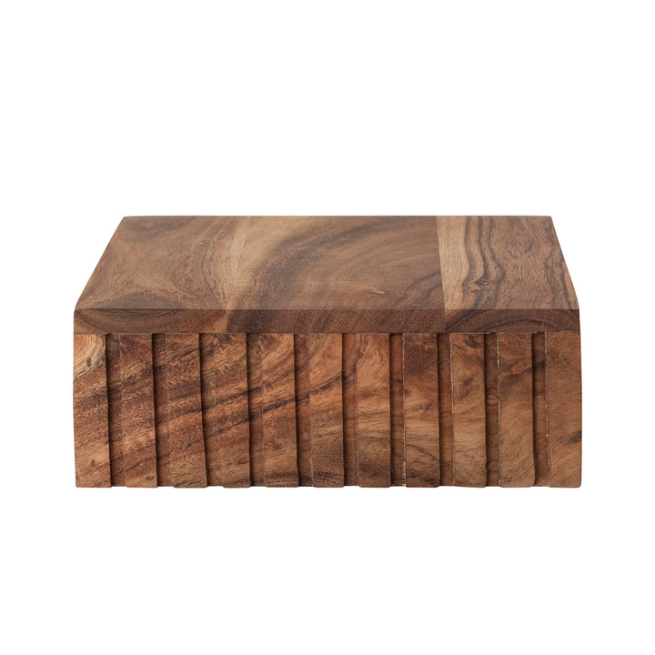 Carved Mango Wood Platform Cheese/Serving Board