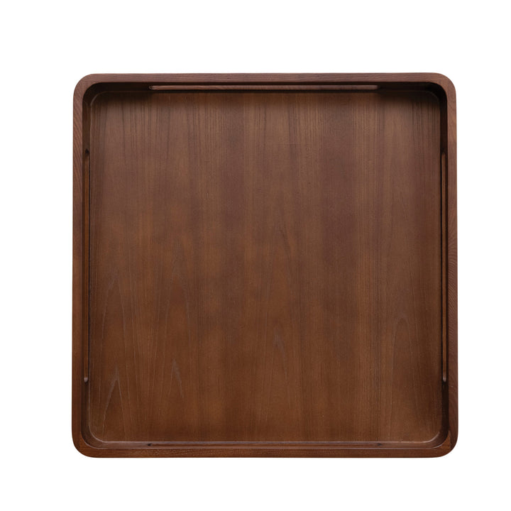 Decorative Ash Wood Tray with Handles
