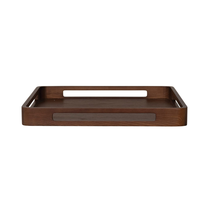 Decorative Ash Wood Tray with Handles