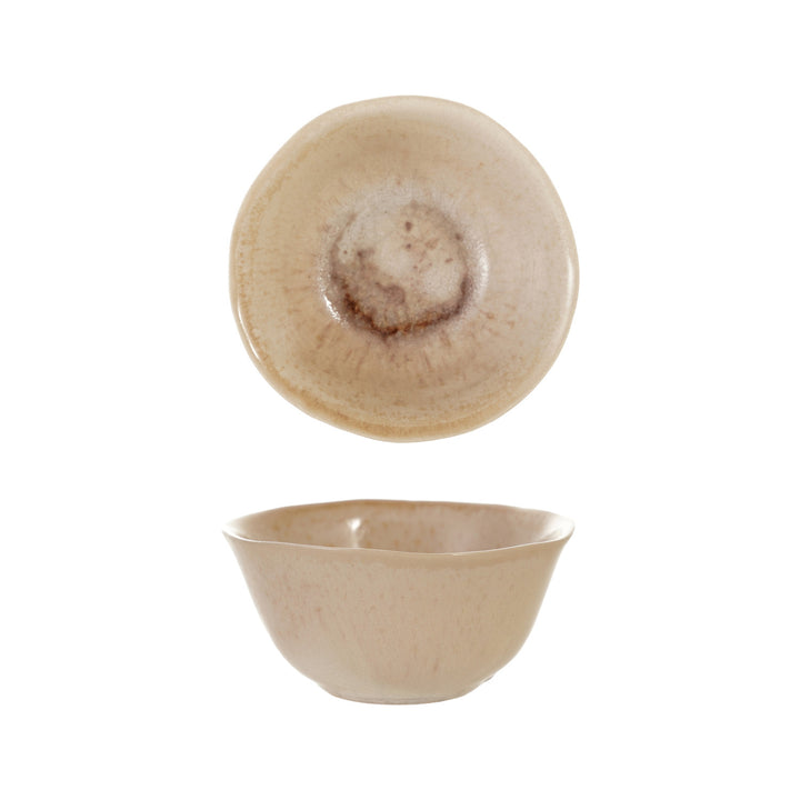 Stoneware Bowl, Reactive Crackle Glaze