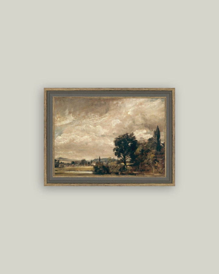 The Fisher's House Framed Antique Art: 9x7