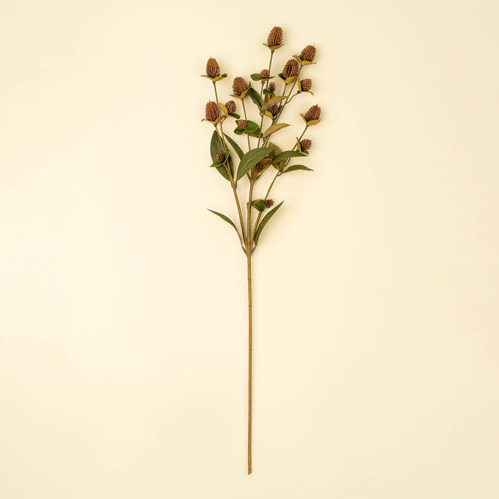realistic artificial plant stem with dried flowers