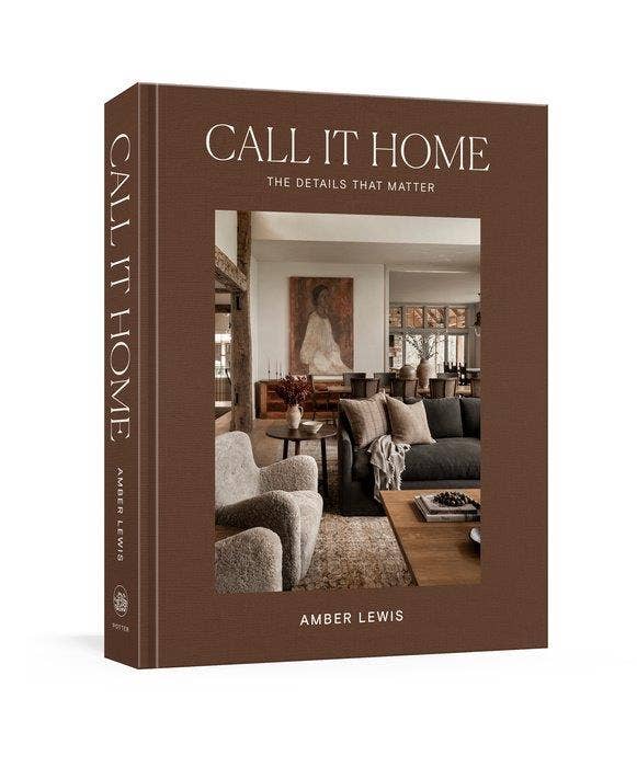 Book titled 'Call It Home' by Amber Lewis with a cover photo of a living room.