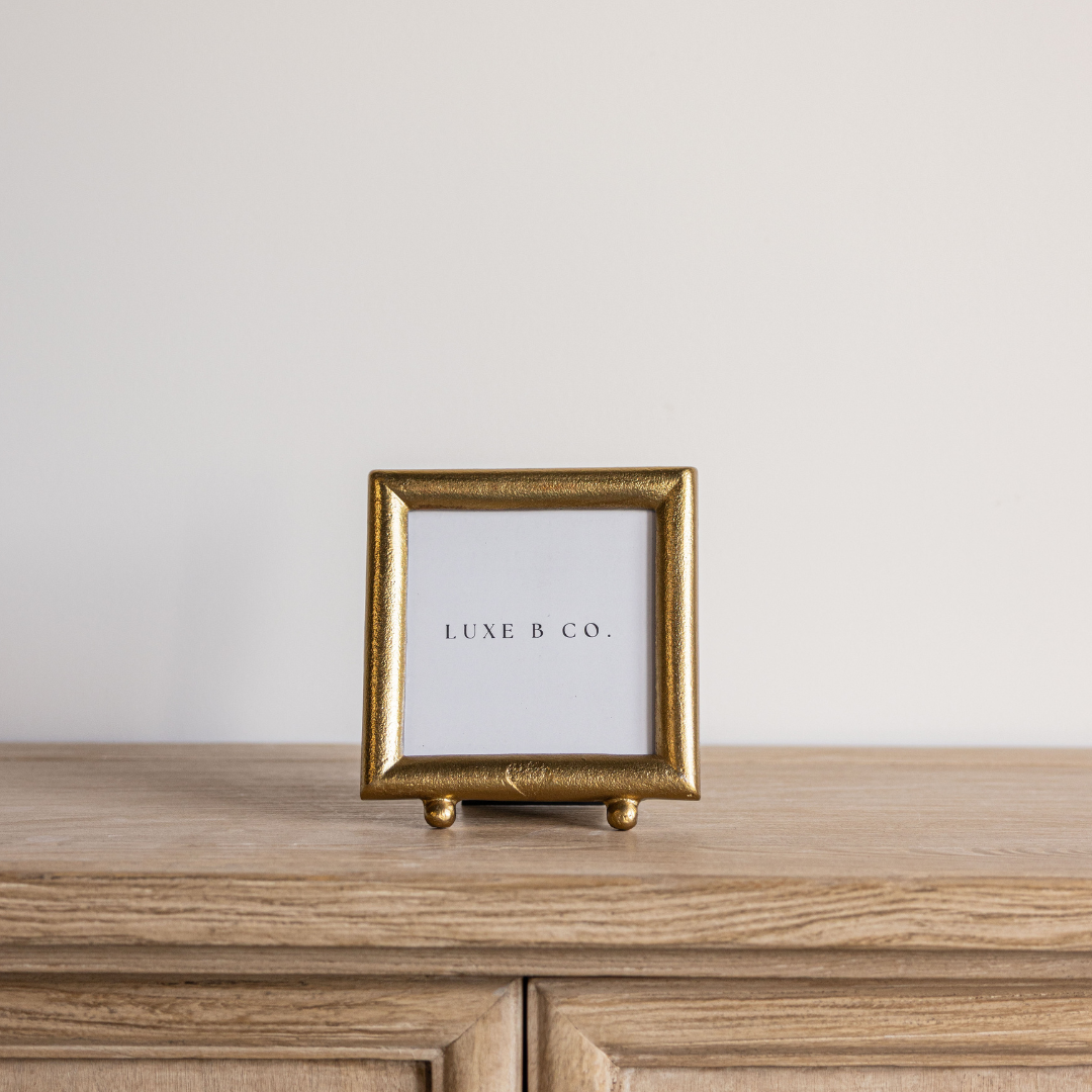 Brushed Brass Photo Frame: Square