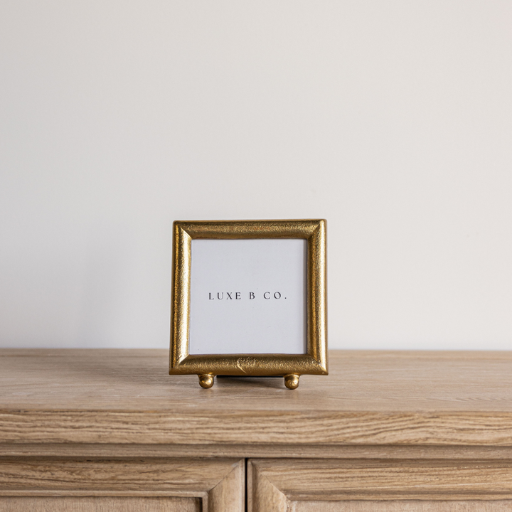 Brushed Brass Photo Frame: Square