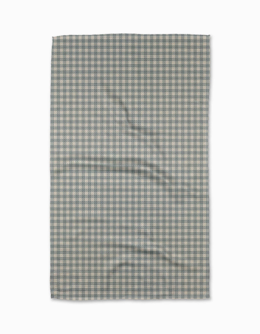 Checkered geometry towel on a white background