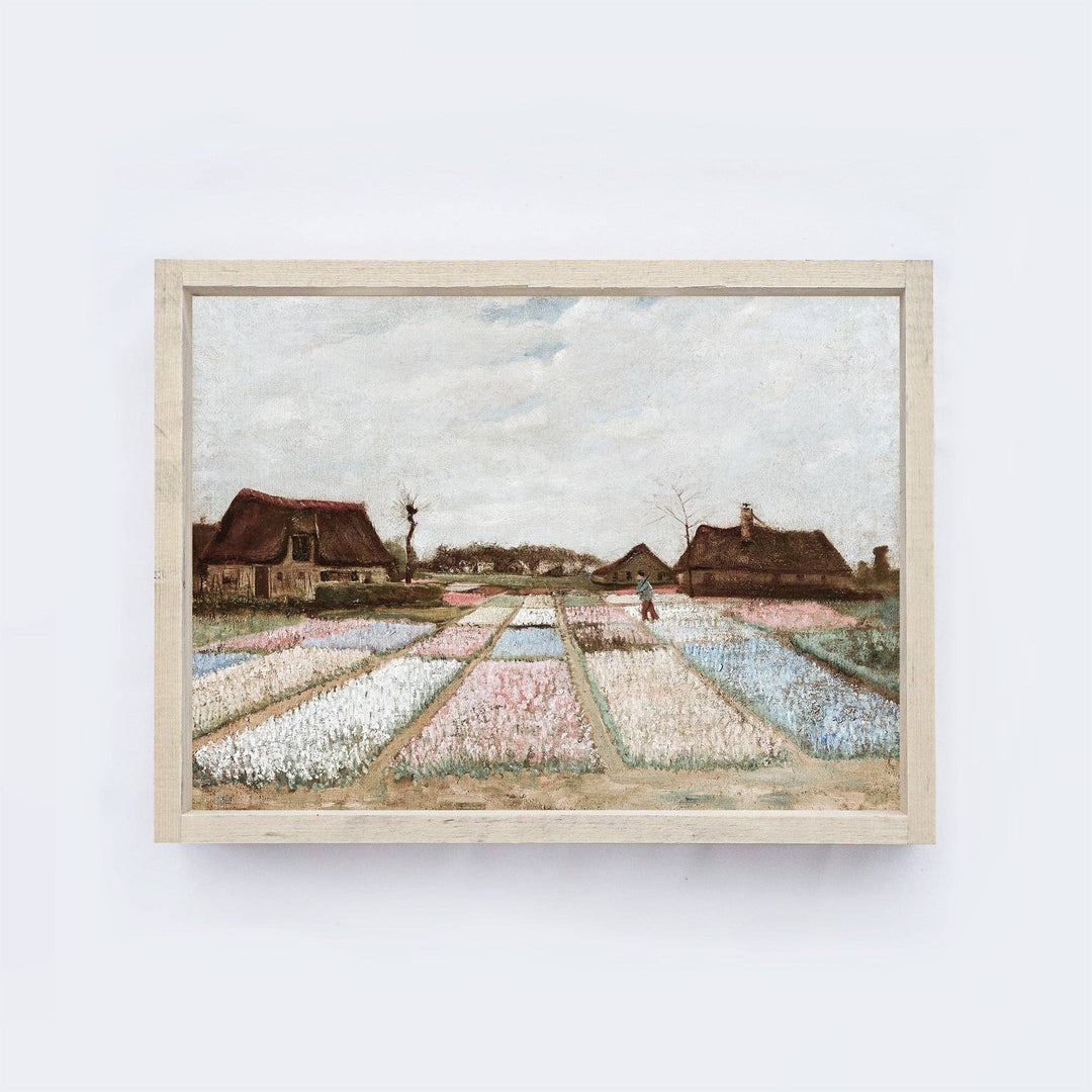 Vintage Framed Nederlands Flowers Print