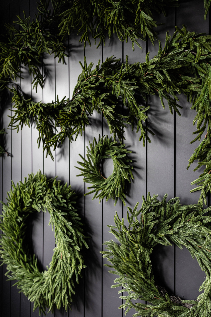 Norfolk Full Real Touch Wreath - 34"