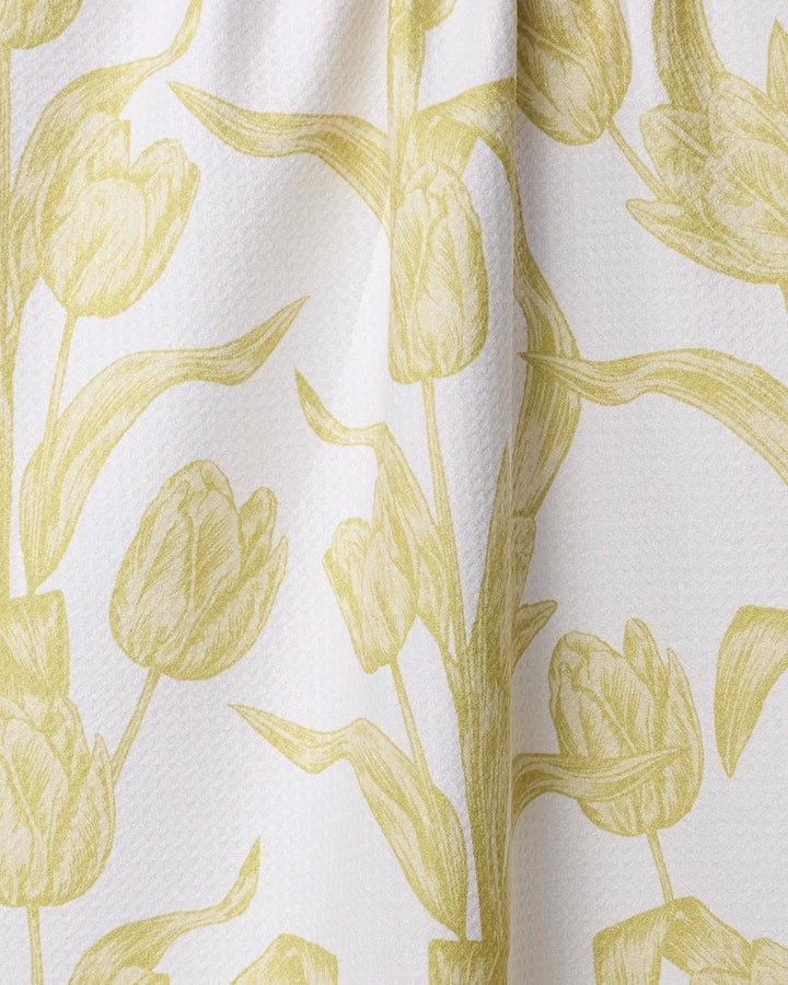 Butter Tulips Tea Towel