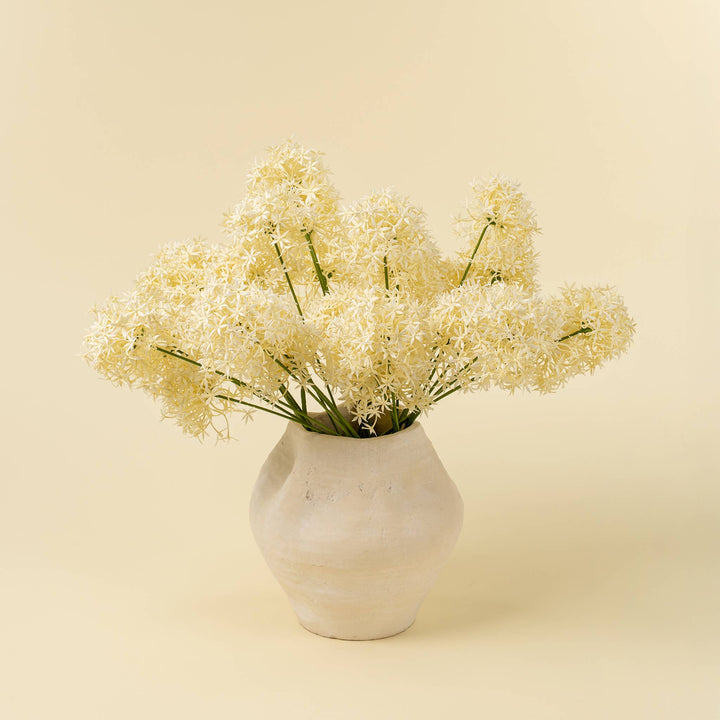 Allium Floral Spray, Cream