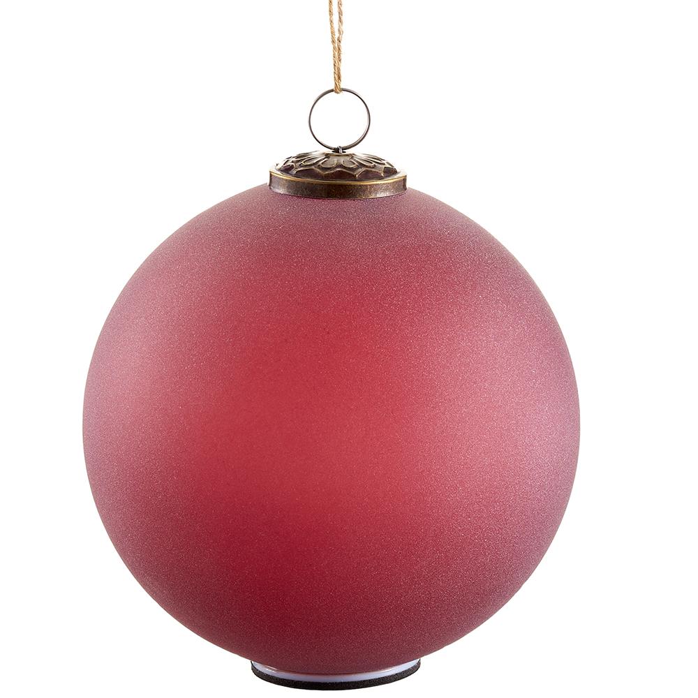 Large Red Blown Glass Ornament