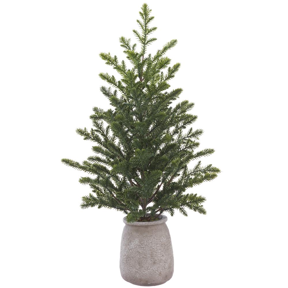27" Pine Tree in Cement Pot