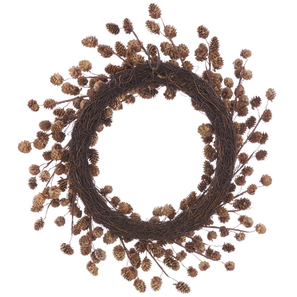 24" Pine Cone Wreath