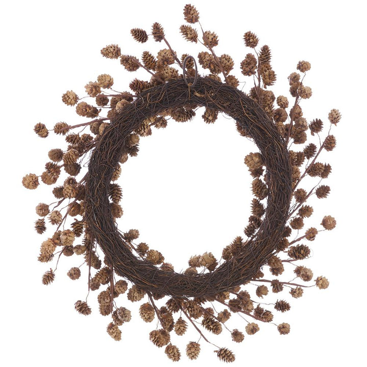 24" Pine Cone Wreath