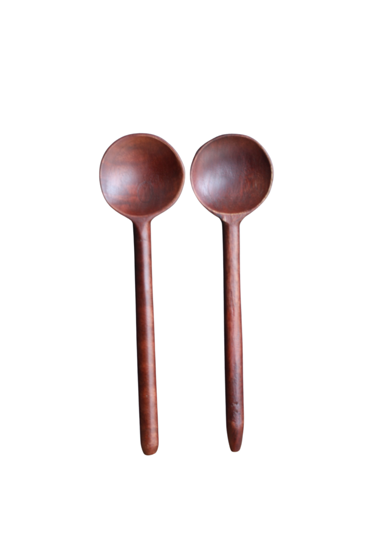 Hand Carved Spoons Hazelnut (set of 2)