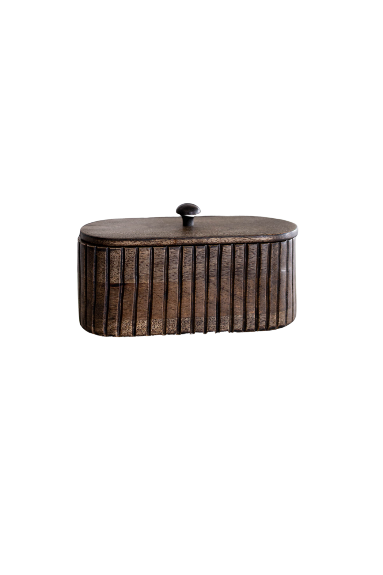 Holland House Fluted Mango Wood Box - Thumbnail 2