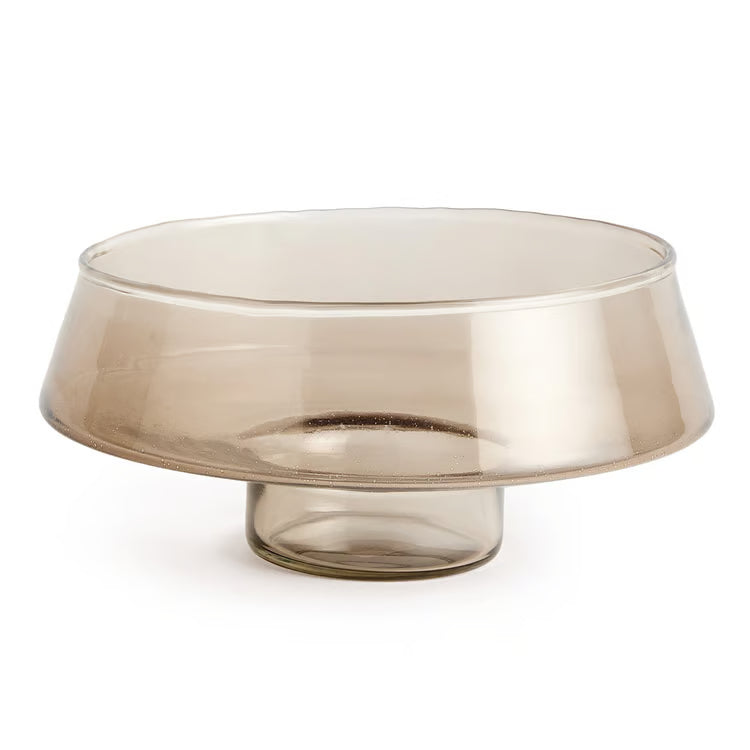 ADALINA DECORATIVE GLASS FOOTED BOWL