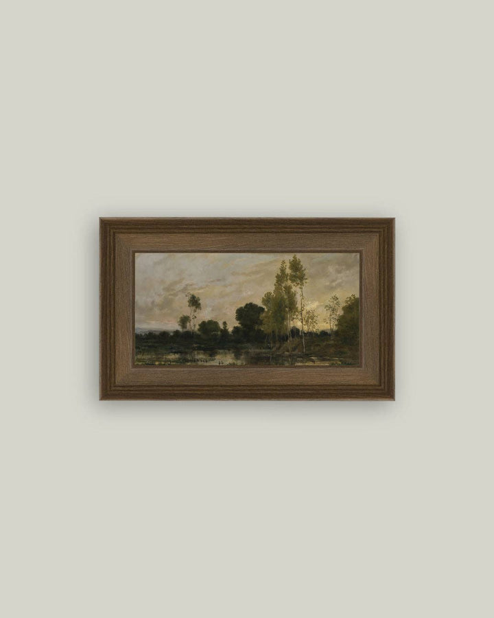 Alders Framed Antique Art: 30x16