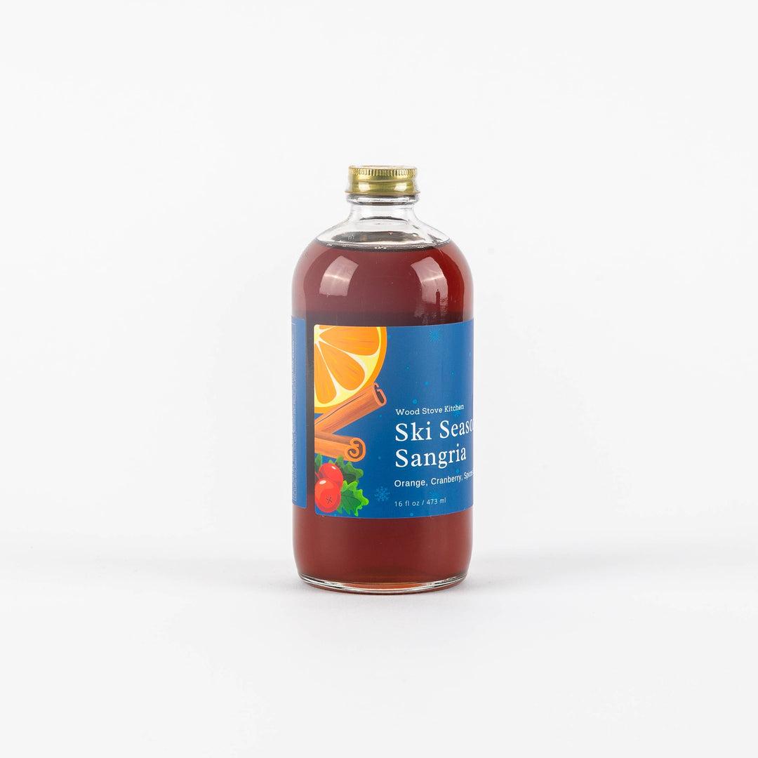 Bottle of Sangria with a colorful label 