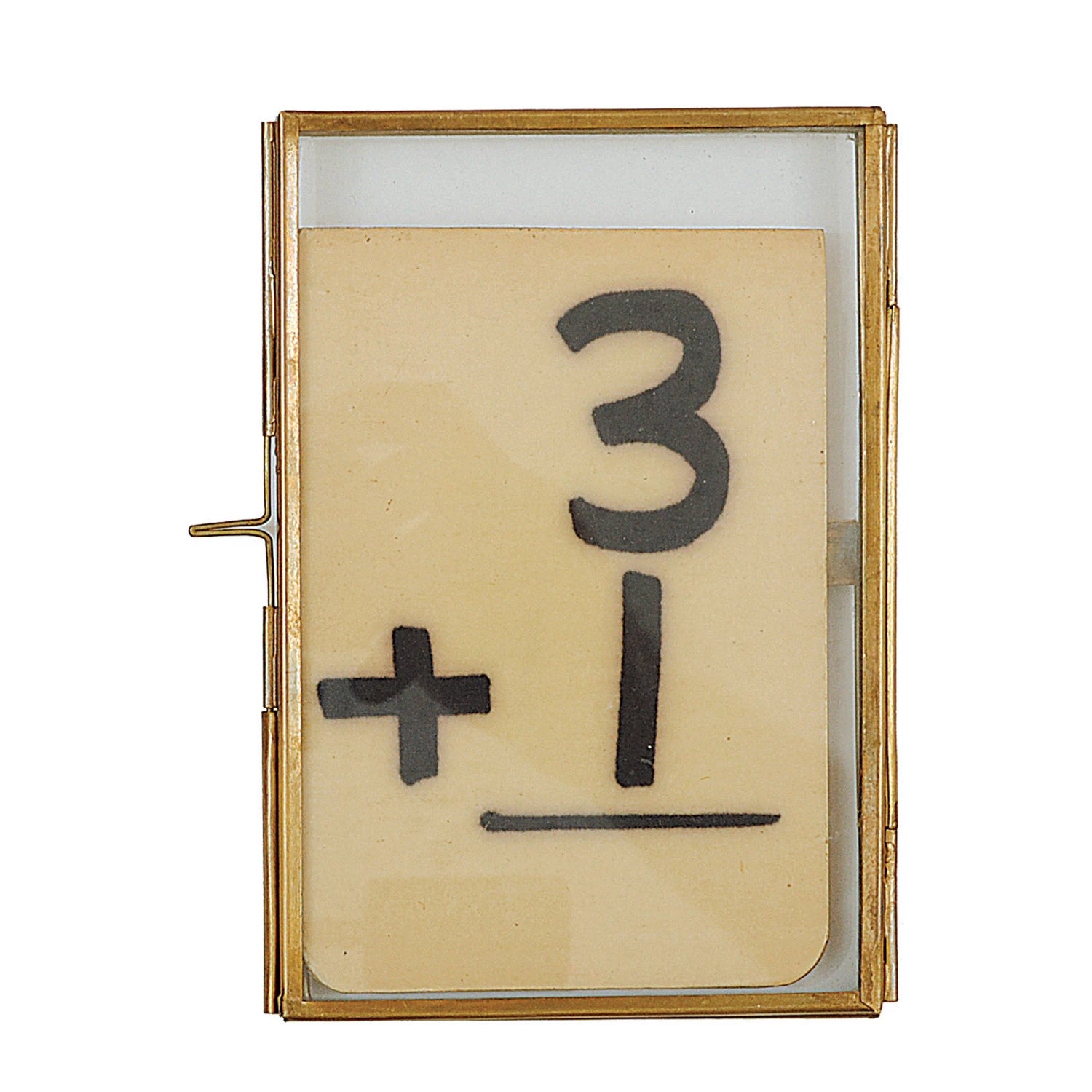 Standing Brass & Glass Frame - Thumbnail 2