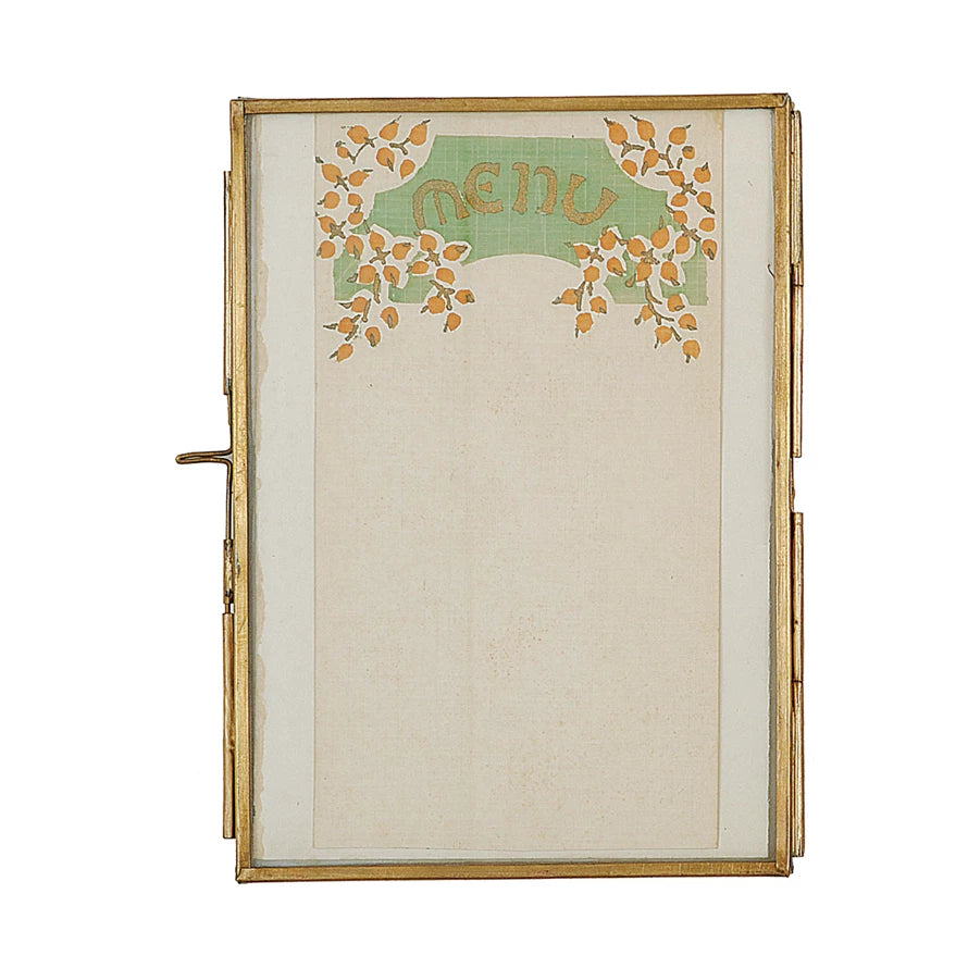 Large Brass and Glass Photo Frame