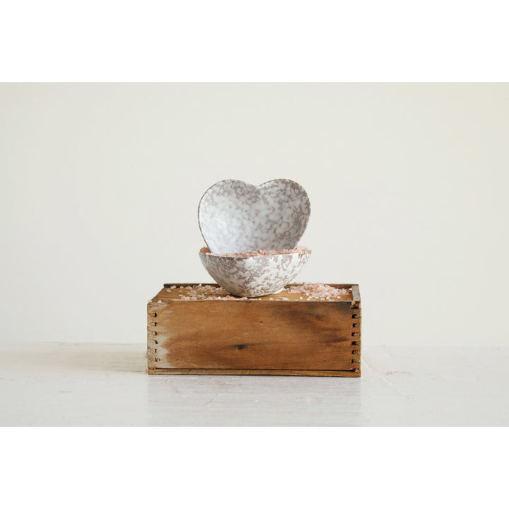 Heart Shaped Stoneware Dish