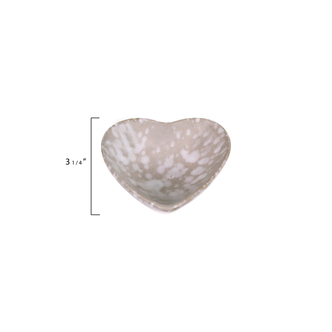 Heart Shaped Stoneware Dish