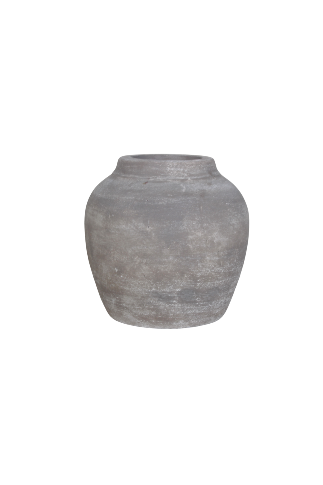 Hugo Grey Wash Round Vase Small