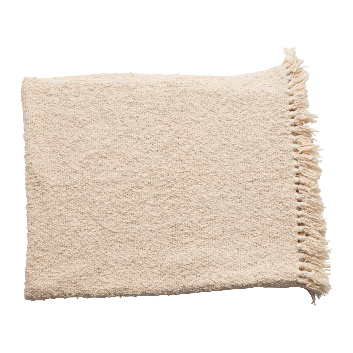 Charleston Cream Throw Blanket - Thumbnail 3